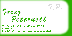 terez peternell business card